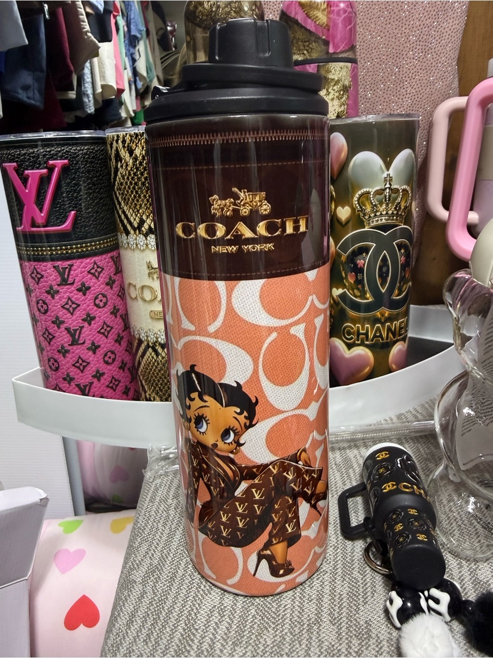NEW C Betty Boop Travel Tumbler